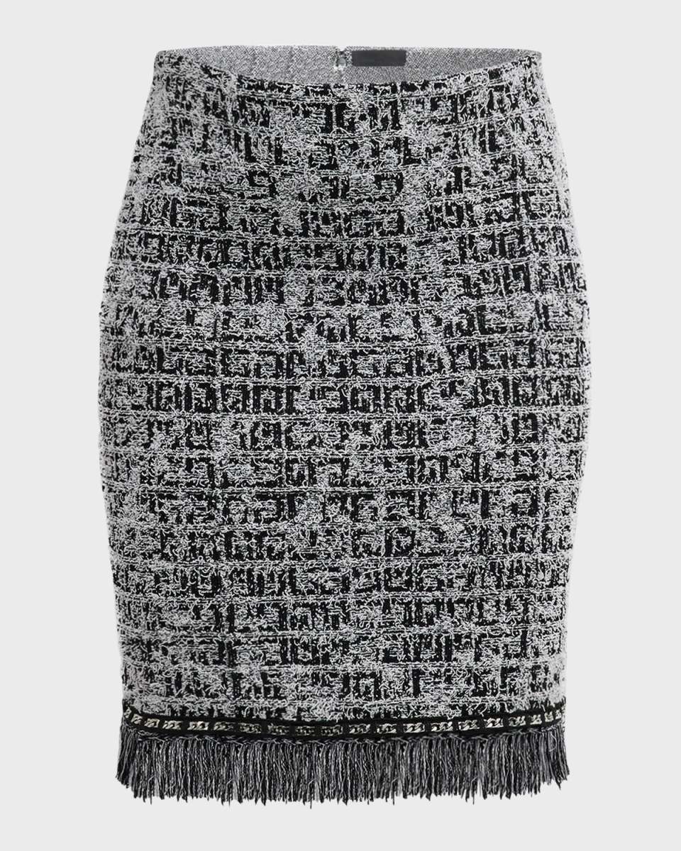 Tweed Knit Mini Skirt