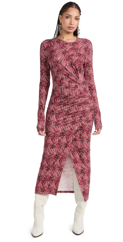 Isabel Marant Étoile Jelina Dress Cranberry