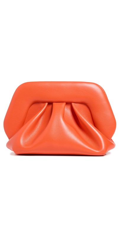 Themoire Gea Vegan Fabric Clutch Coral