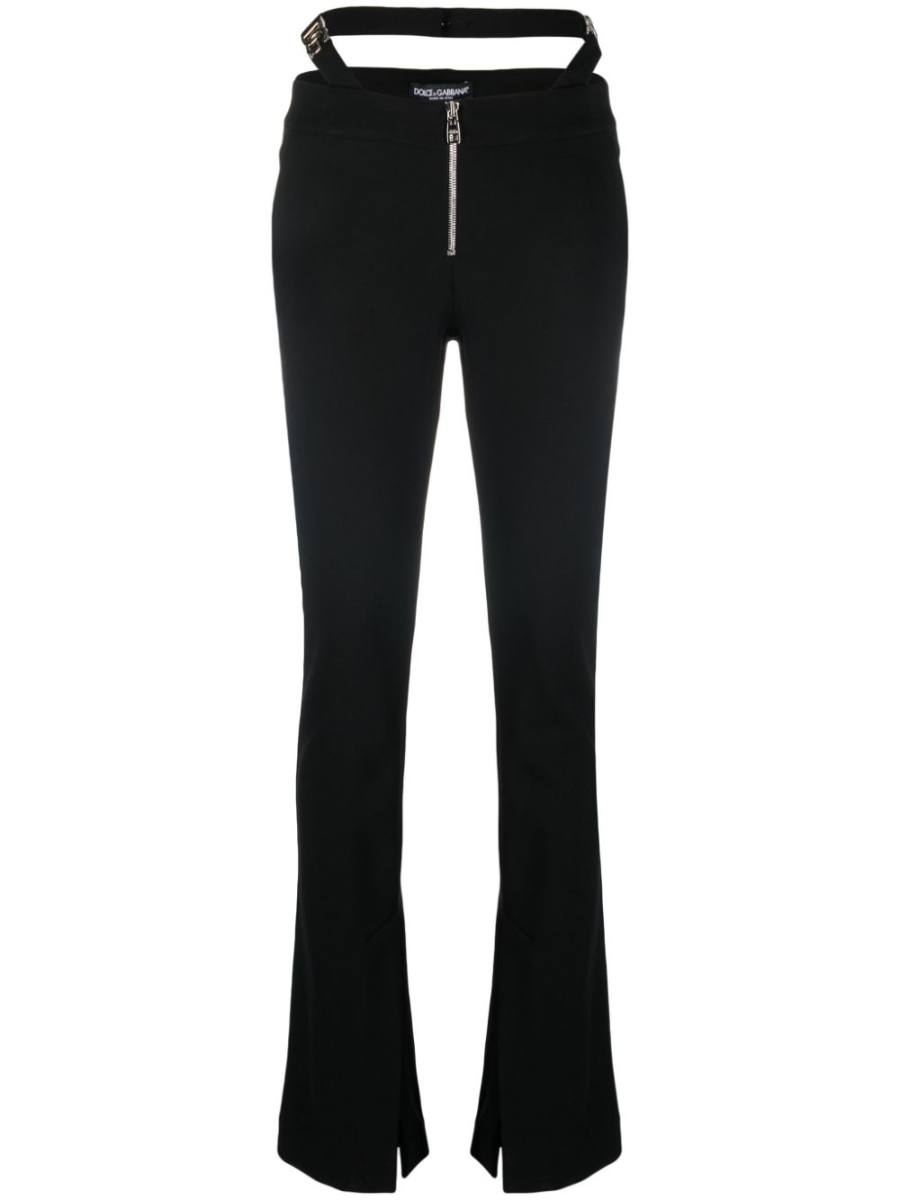 logo-plaque detail trousers