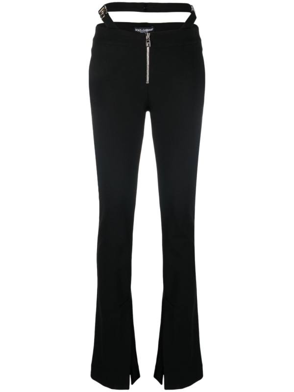 logo-plaque detail trousers