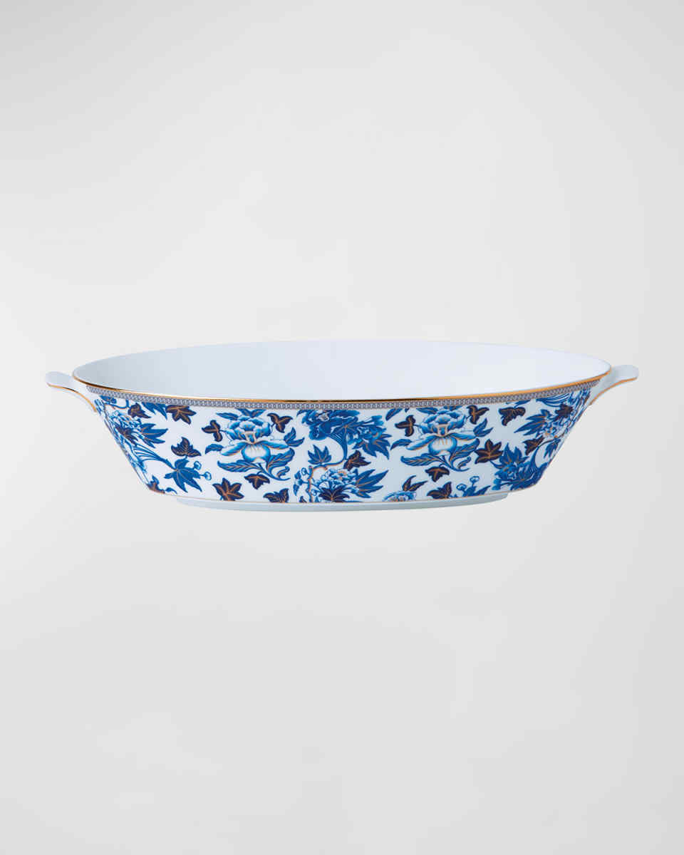 Hibiscus Oval Serving Bowl 1.3 Liter
