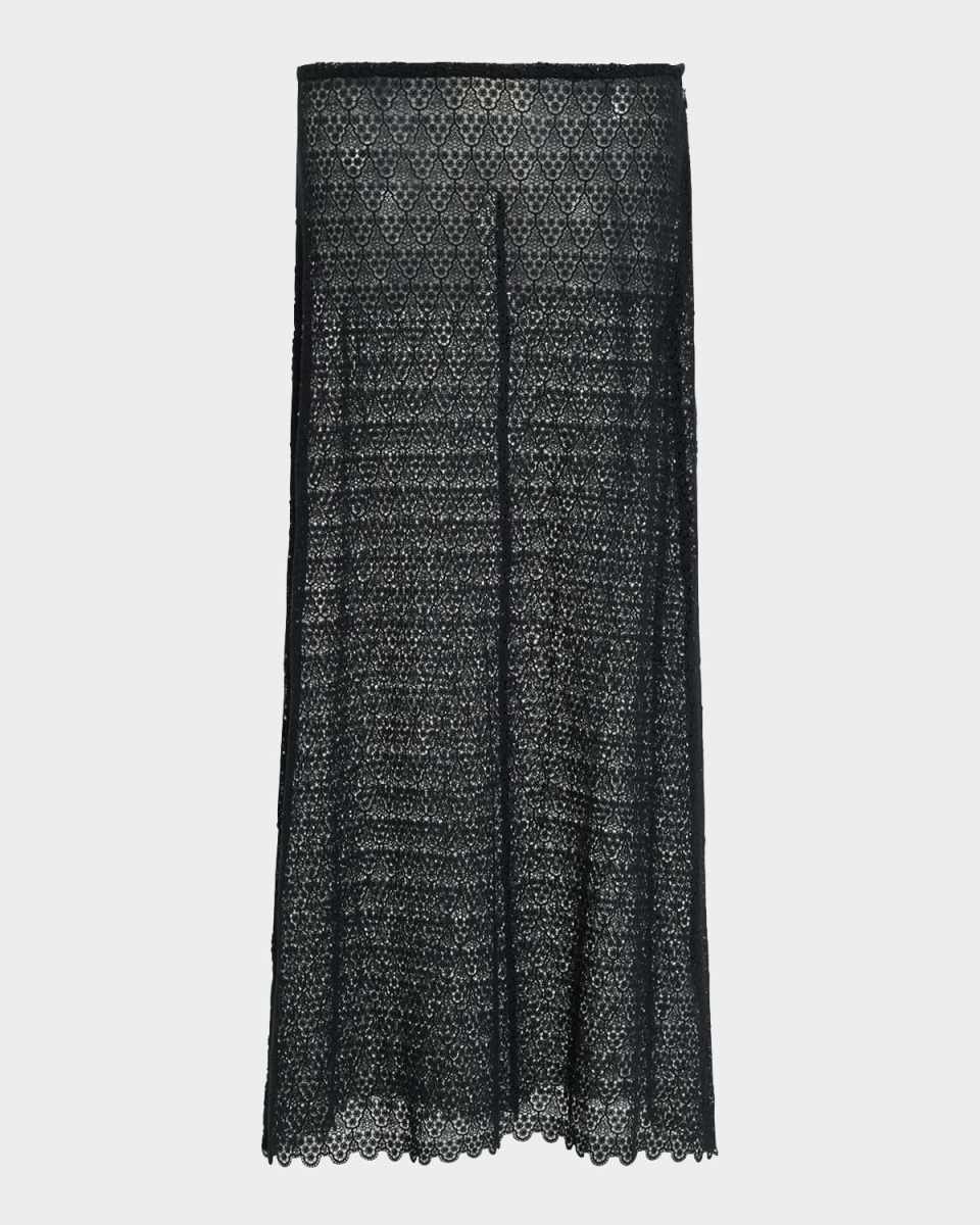 Tailored Lace Maxi Skirt
