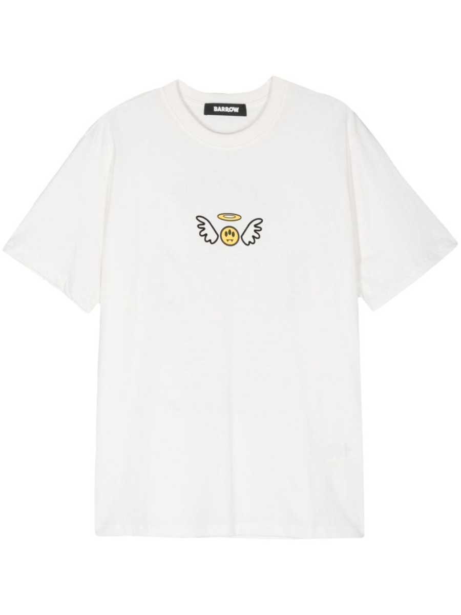 logo-flocked T-shirt