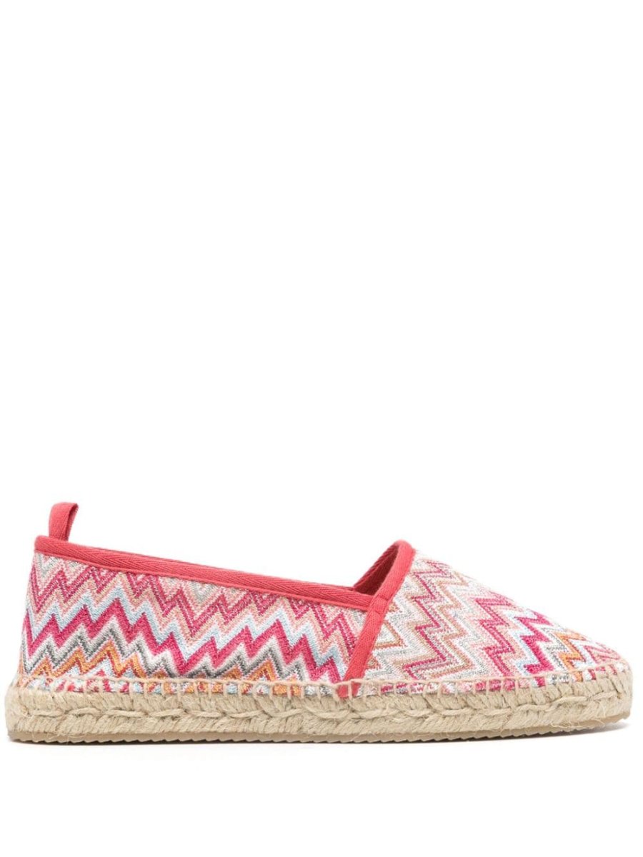 Elle zigzag-woven espadrilles