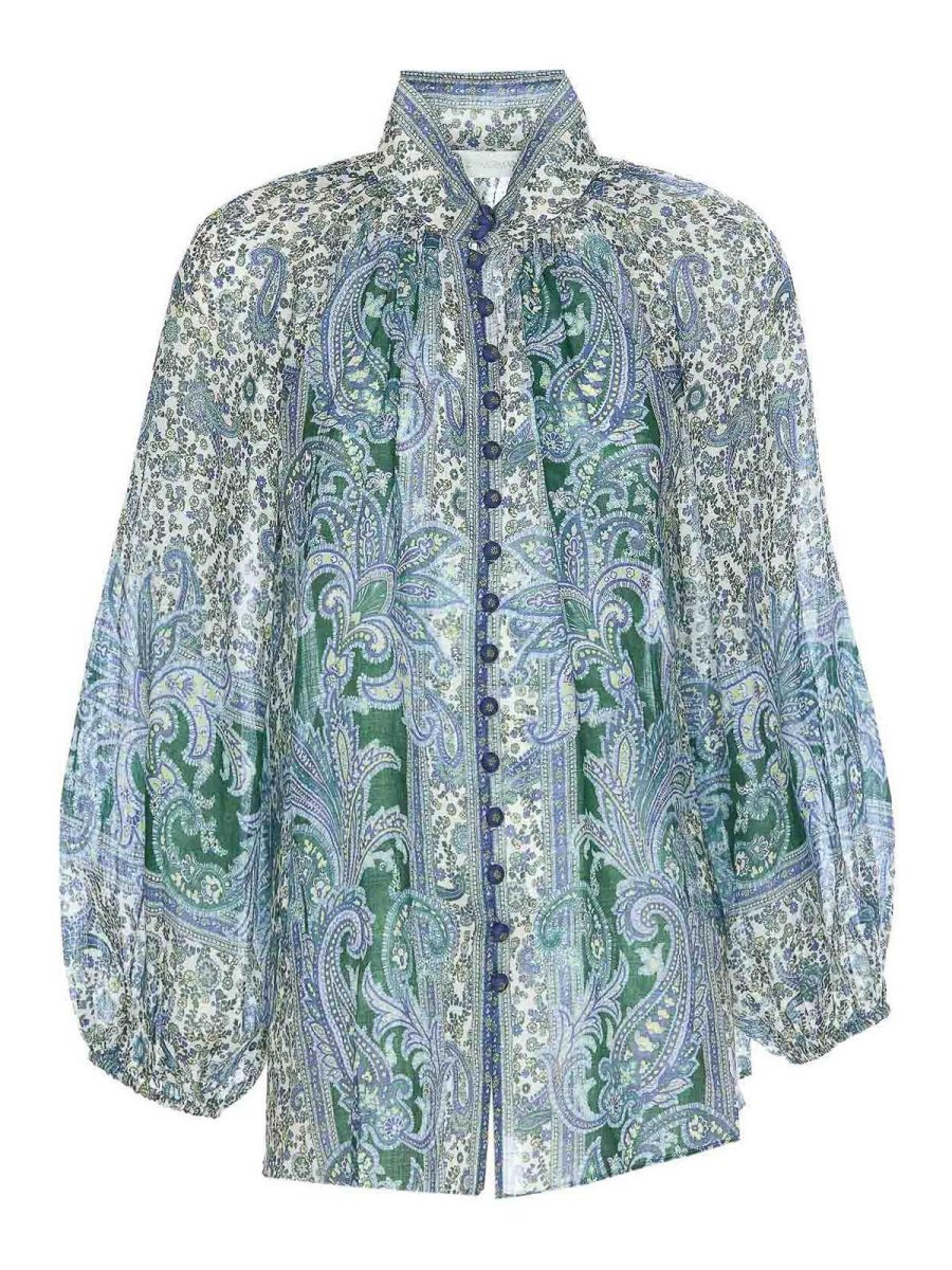 Zimmermann Blouse - Bleu