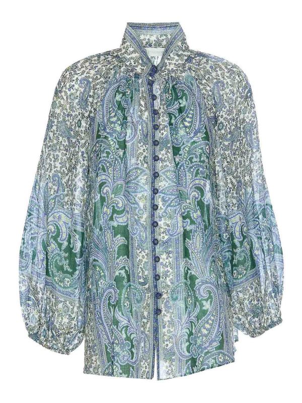 Zimmermann Blouse - Bleu