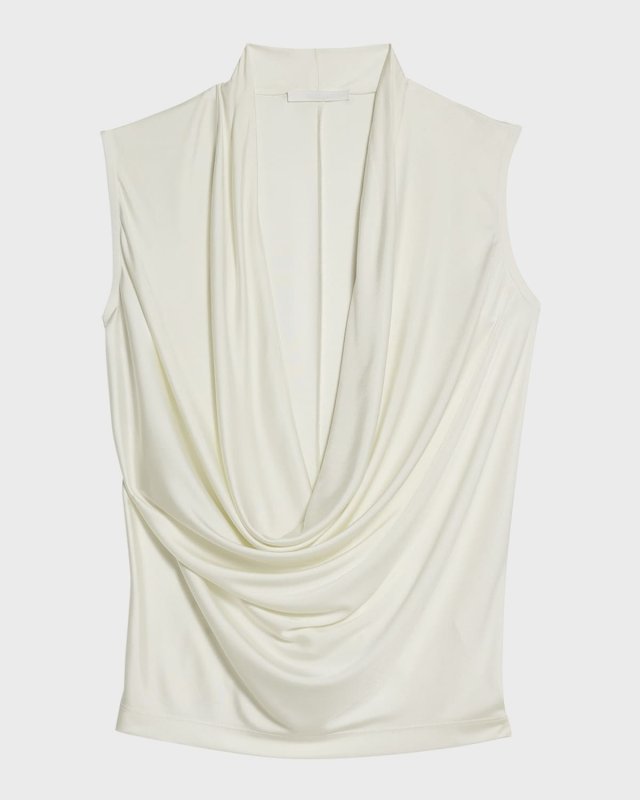 Sleeveless Plunging Jersey Top