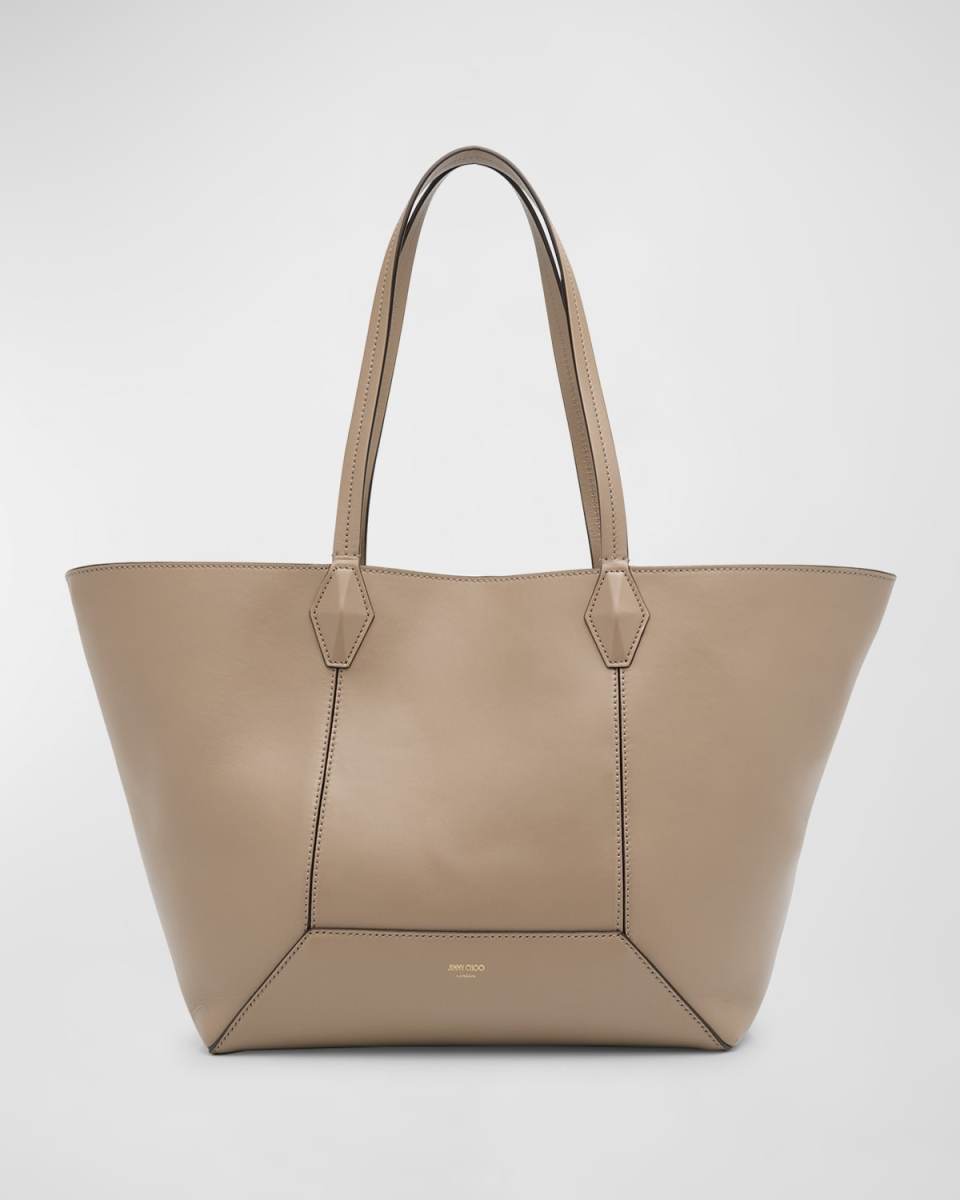 Medium Diamond Leather Tote Bag