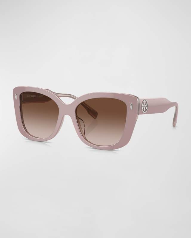 Oversized Gradient Acetate Butterfly Sunglasses