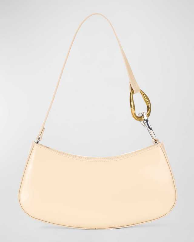 Ollie Zip Leather Shoulder Bag