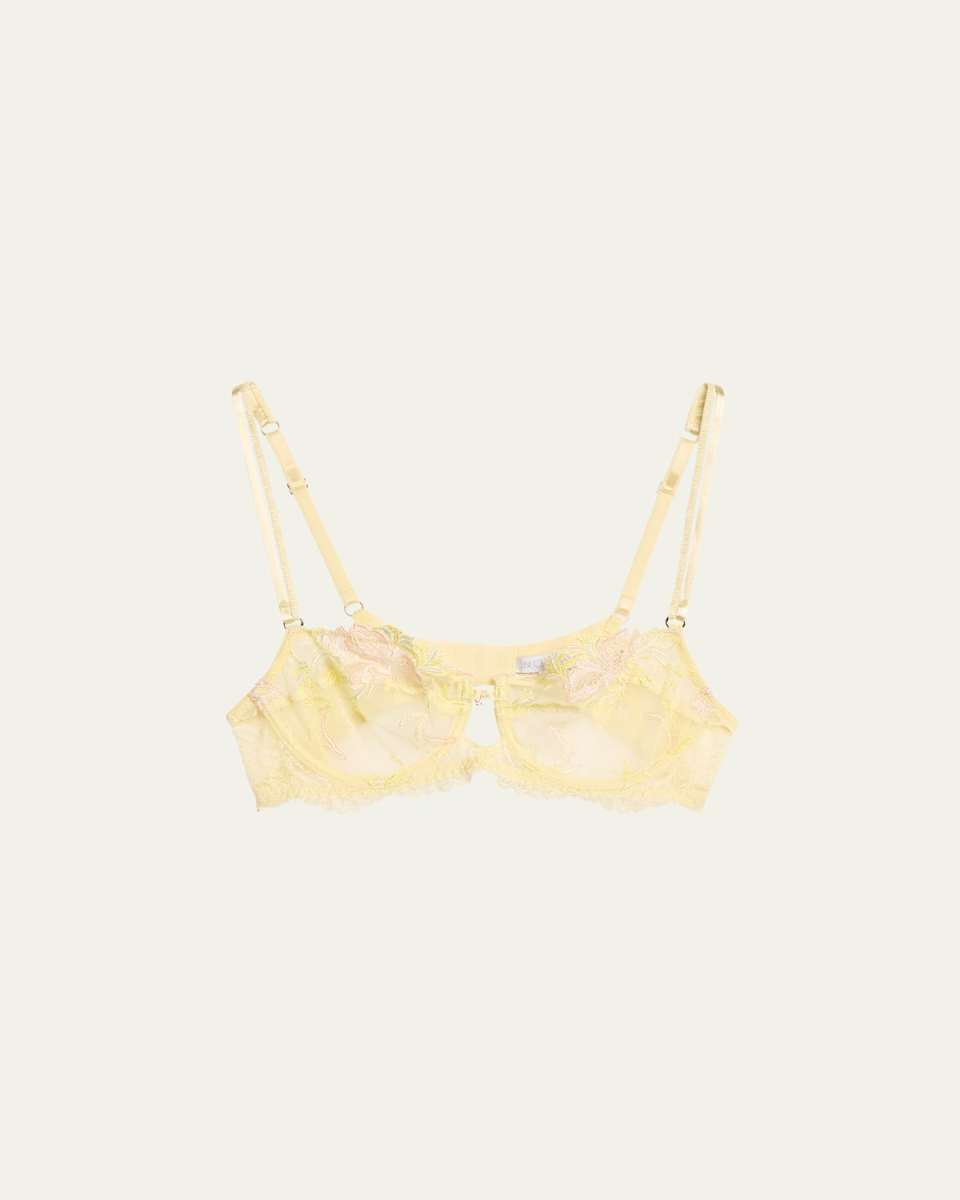 Frisson d'Or Embroidered Demi Bra
