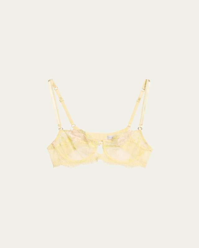 Frisson d'Or Embroidered Demi Bra