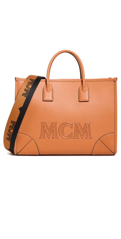 MCM Munchen Tote Large Cognac