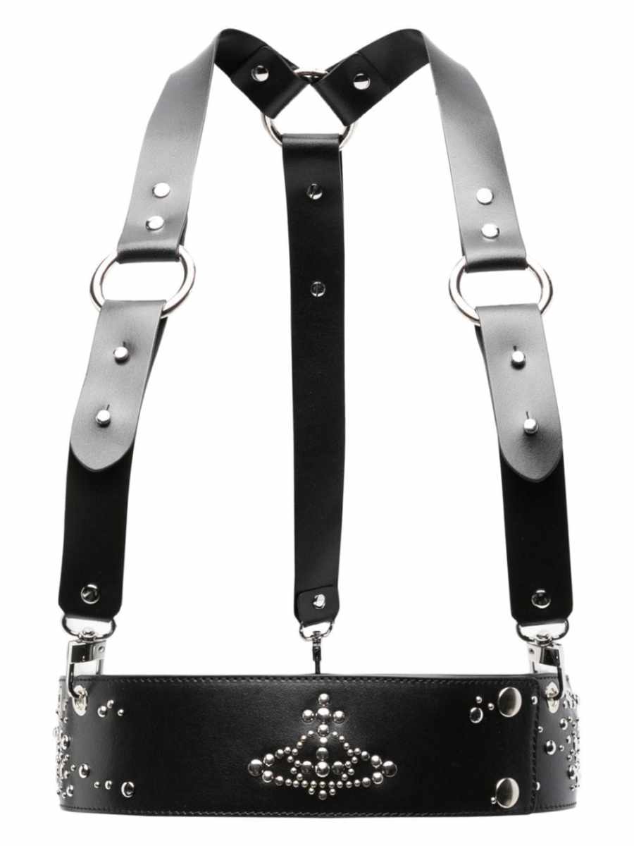 stud-embellished harness