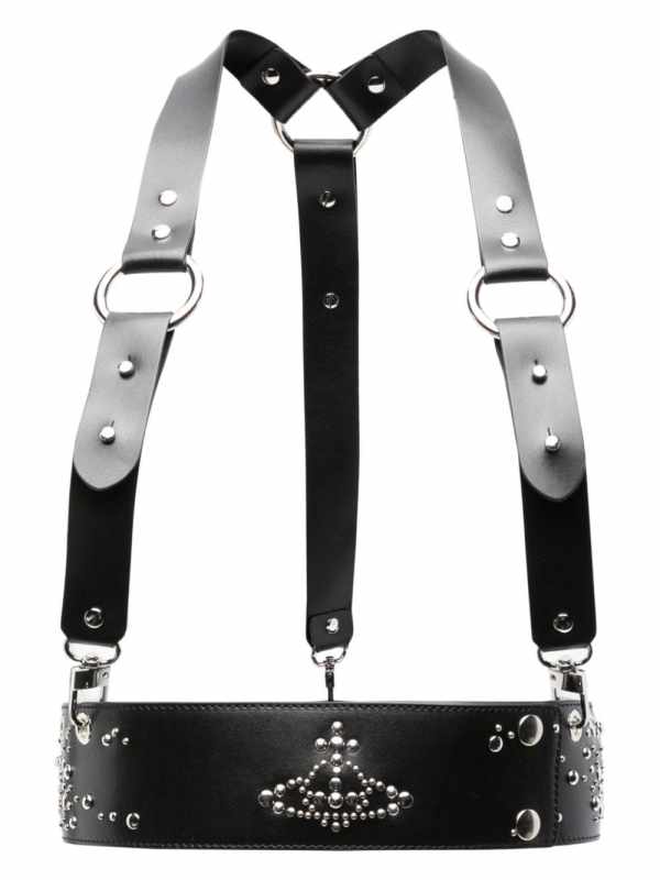 stud-embellished harness