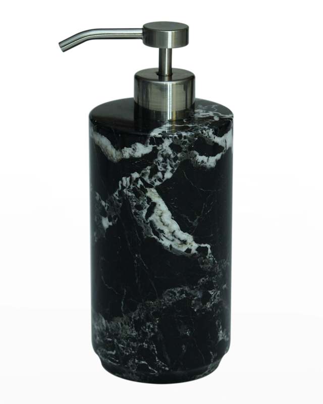 Eris Collection Black Zebra Marble Soap Dispenser