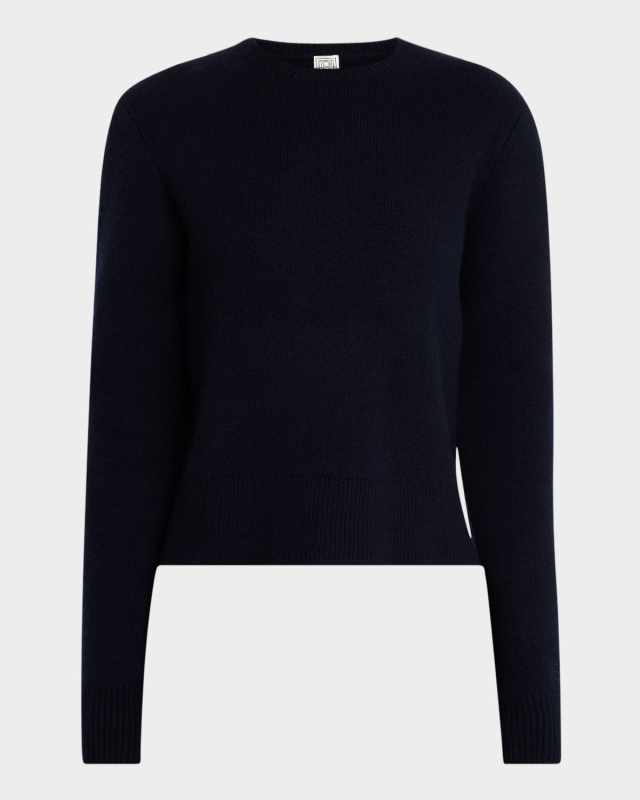 Cropped Cashmere Wool Sweater