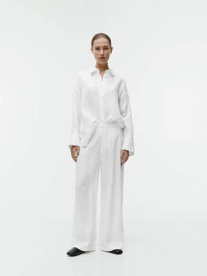 ARKET Wide Linen Trousers