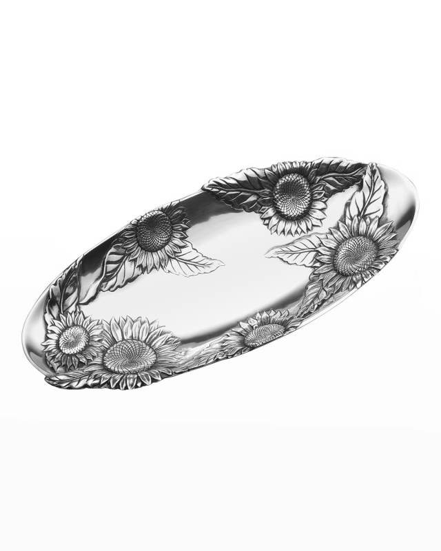 Sunflower Oval Tray