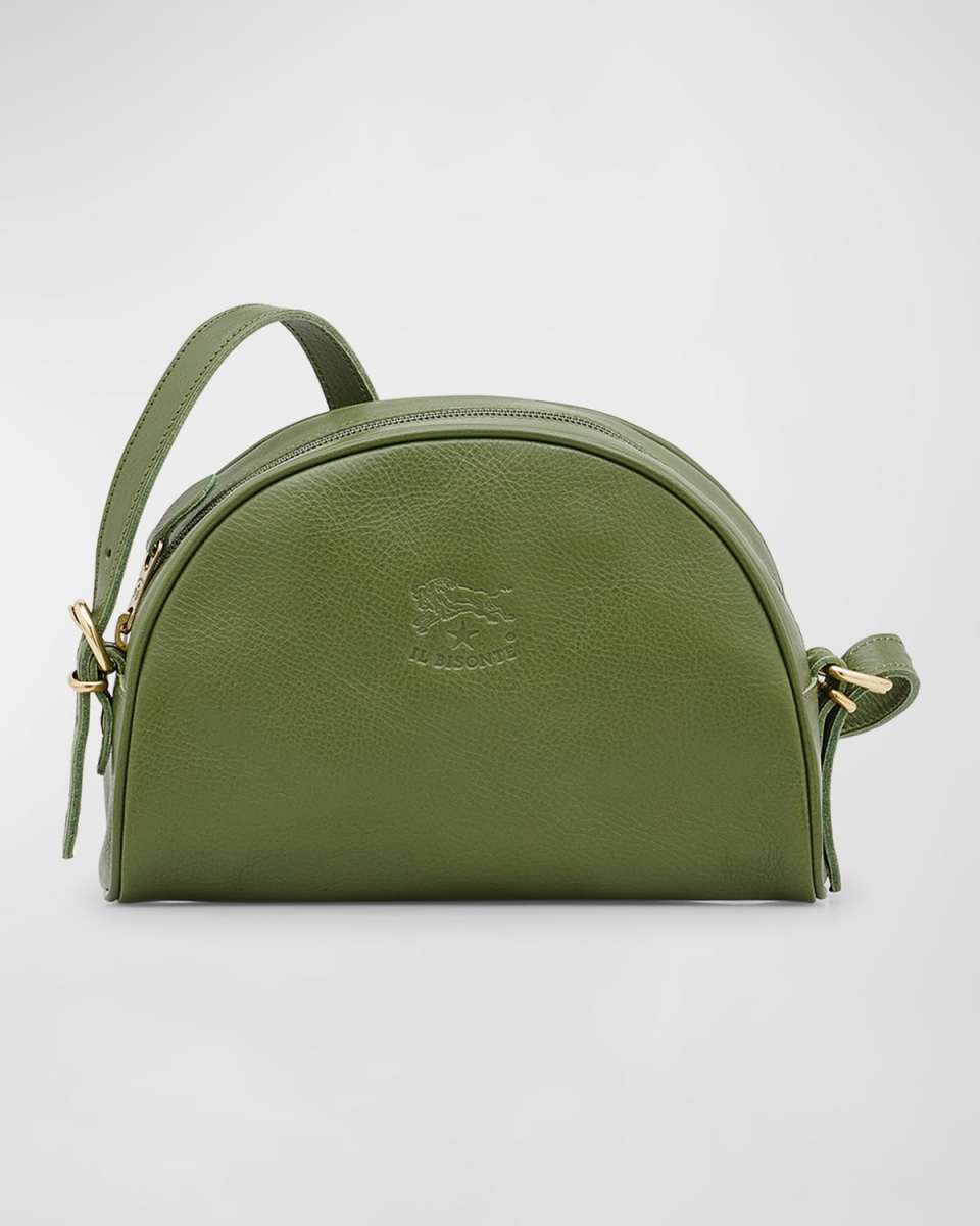 Classic Zip Leather Crossbody Bag