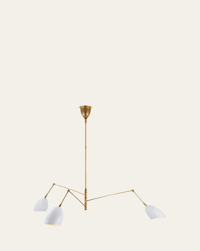 Sommerard Large Triple Arm Chandelier By AERIN