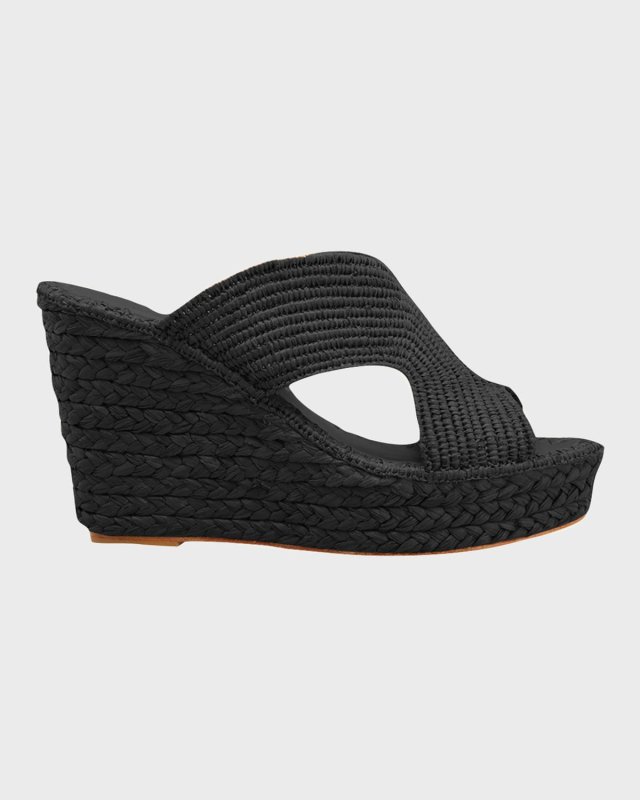 Lina Cutout Slide Wedge Sandals