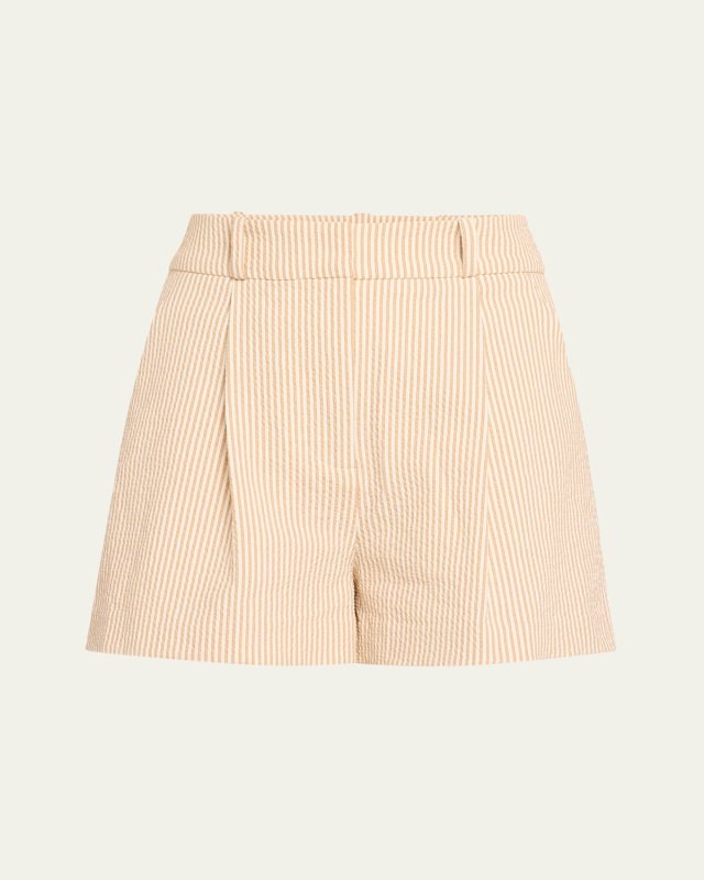 Haina Stripe Seersucker Shorts