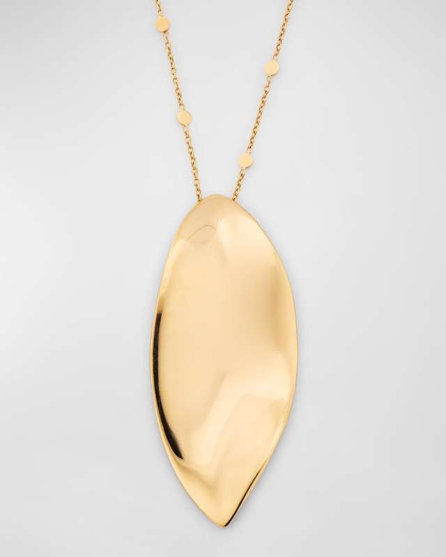18k Rose Gold Lakshmi Pendant Necklace, 34"