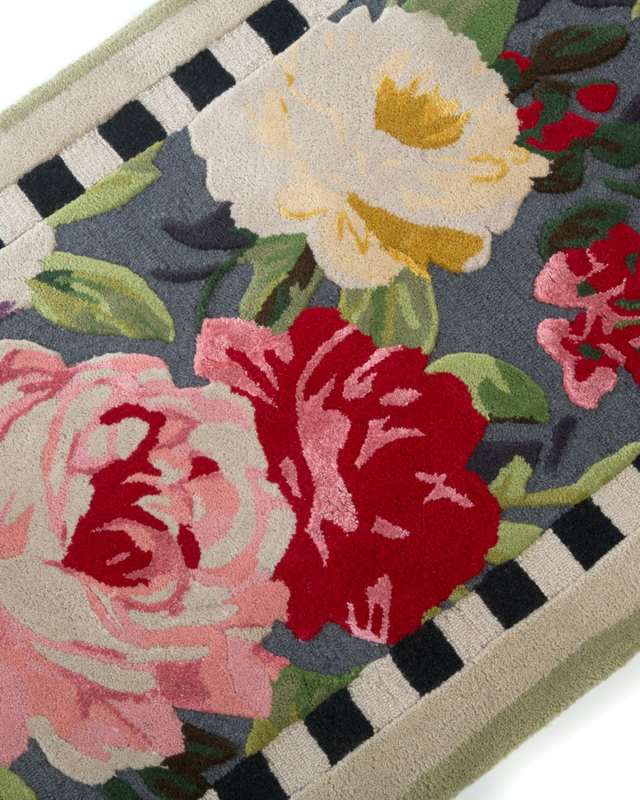 Tudor Rose Rug, 3' x 8'