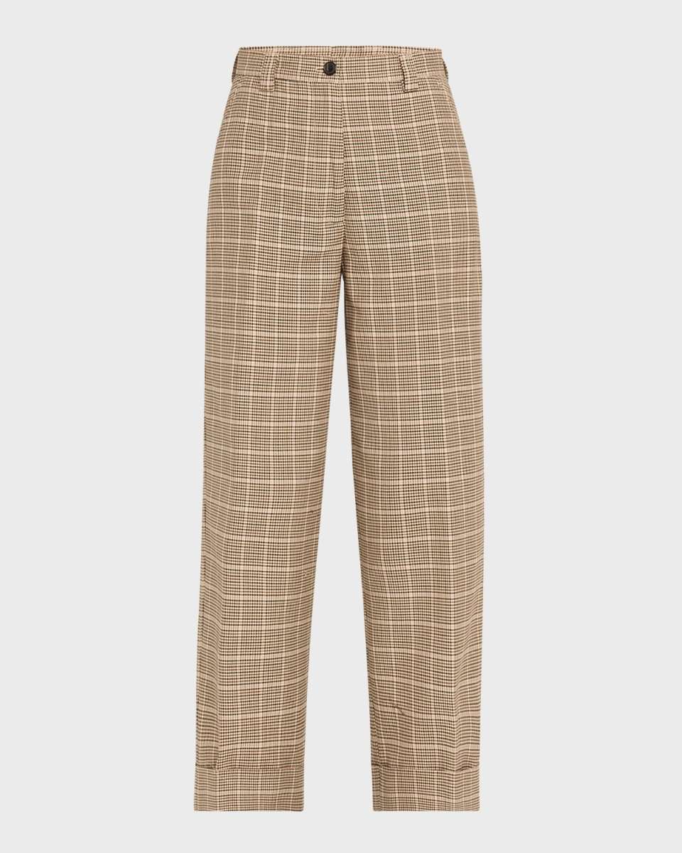 Pakora Houndstooth Wide Leg Pants