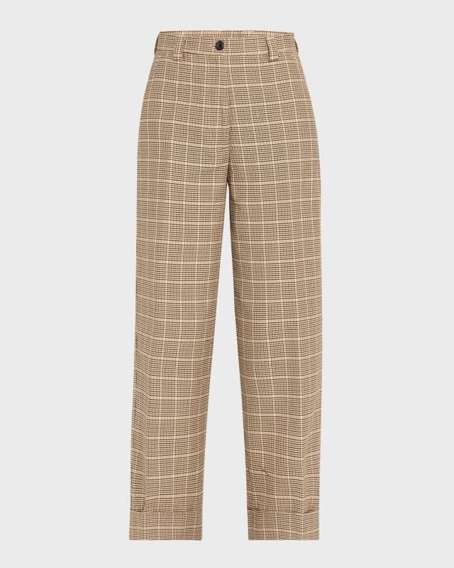 Pakora Houndstooth Wide Leg Pants