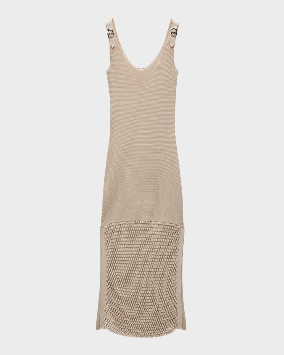 Georgia Knit Scoop-Neck Midi Dress