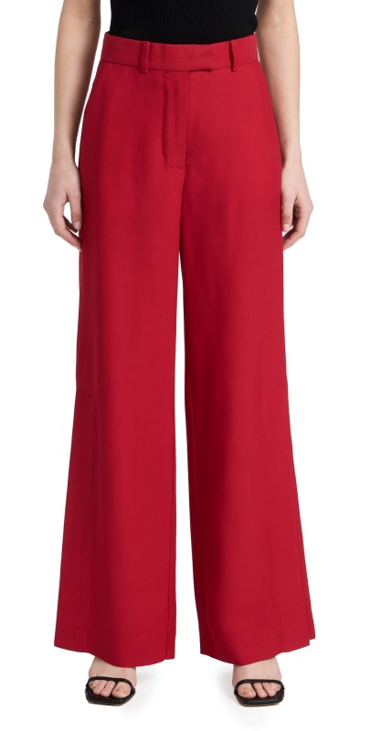 Apiece Apart Alba Trousers Deep Red