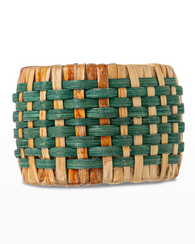 Woven Napkin Ring - Green