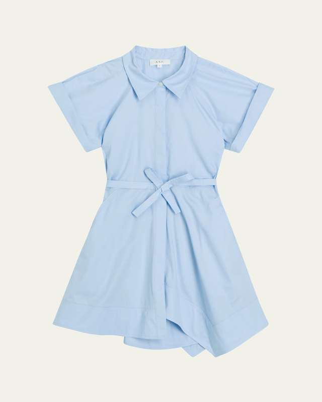 Julie Belted Mini Shirtdress