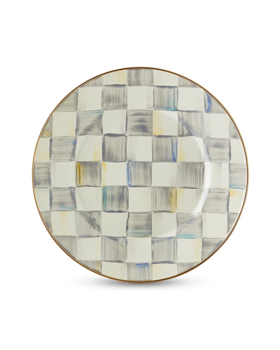 Sterling Check Dinner Plate