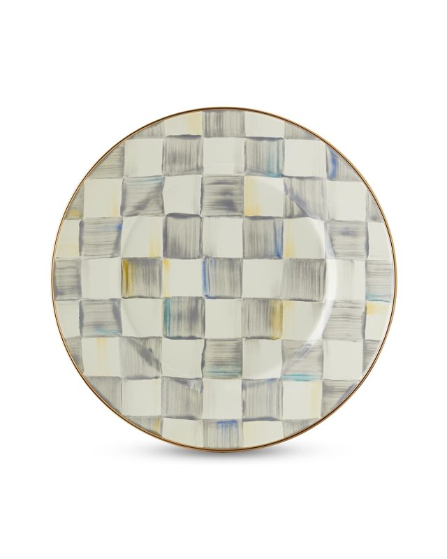 Sterling Check Dinner Plate