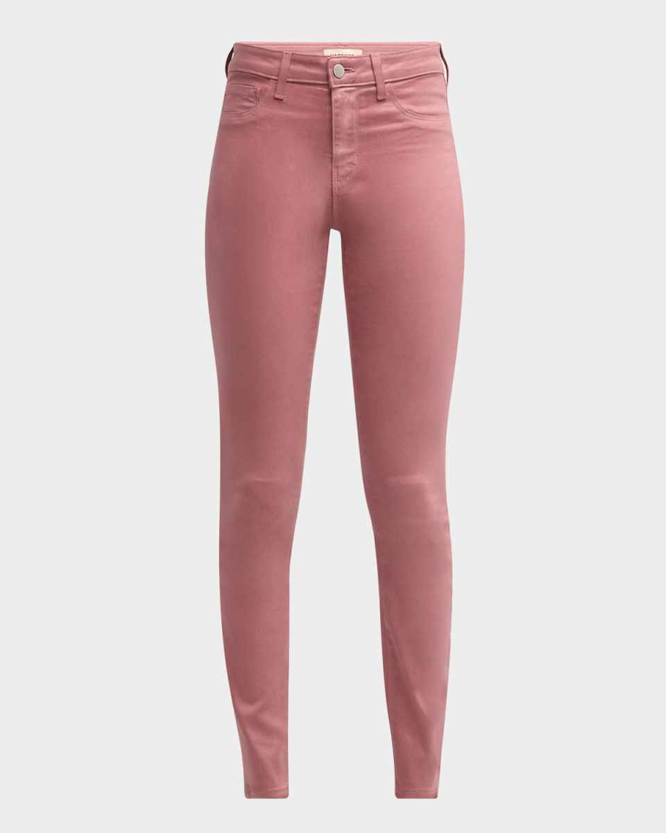 Marguerite High-Rise Coated Skinny Jeans