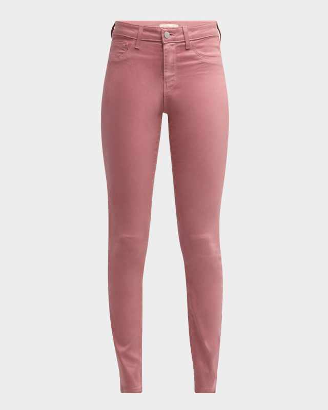 Marguerite High-Rise Coated Skinny Jeans