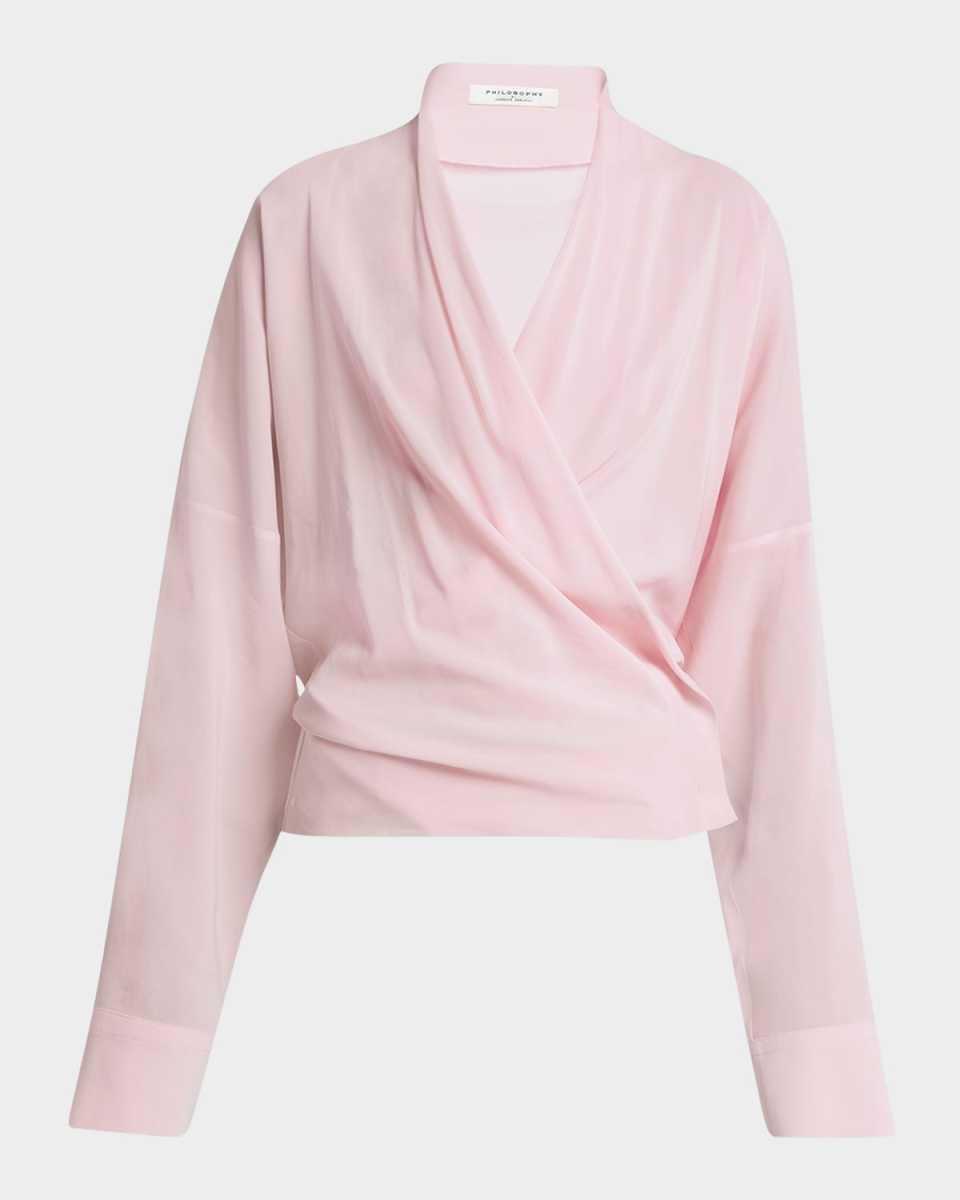 Draped Georgette Blouse
