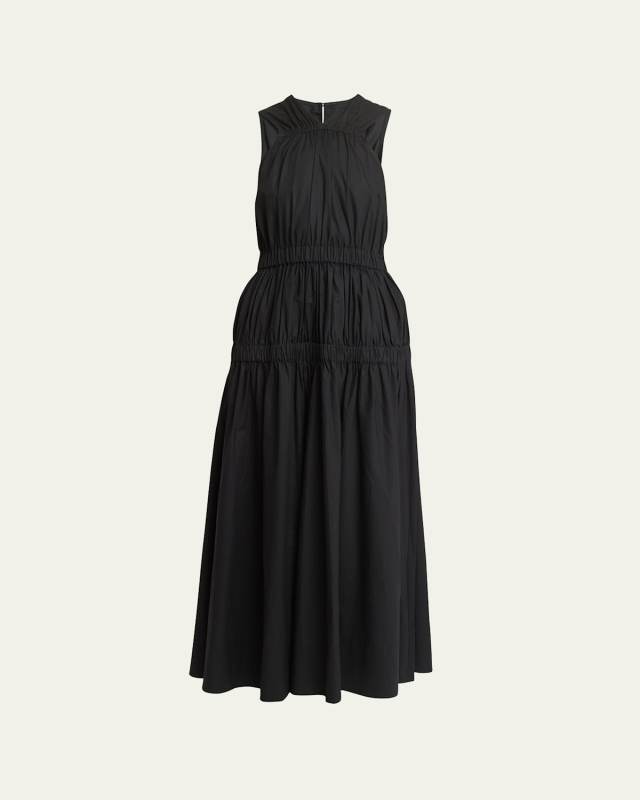 Libby Poplin Sleeveless Maxi Dress