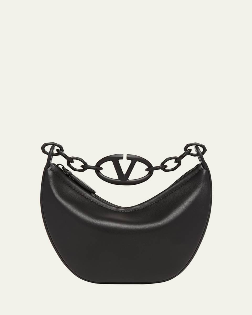 VLOGO Mini Moon Leather Top-Handle Bag