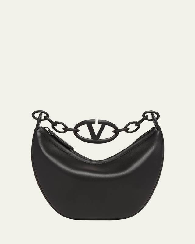 VLOGO Mini Moon Leather Top-Handle Bag