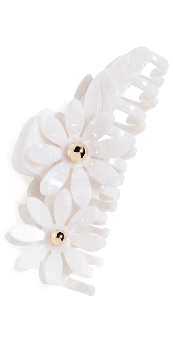 Lele Sadoughi Petunia Claw Clip Pearl