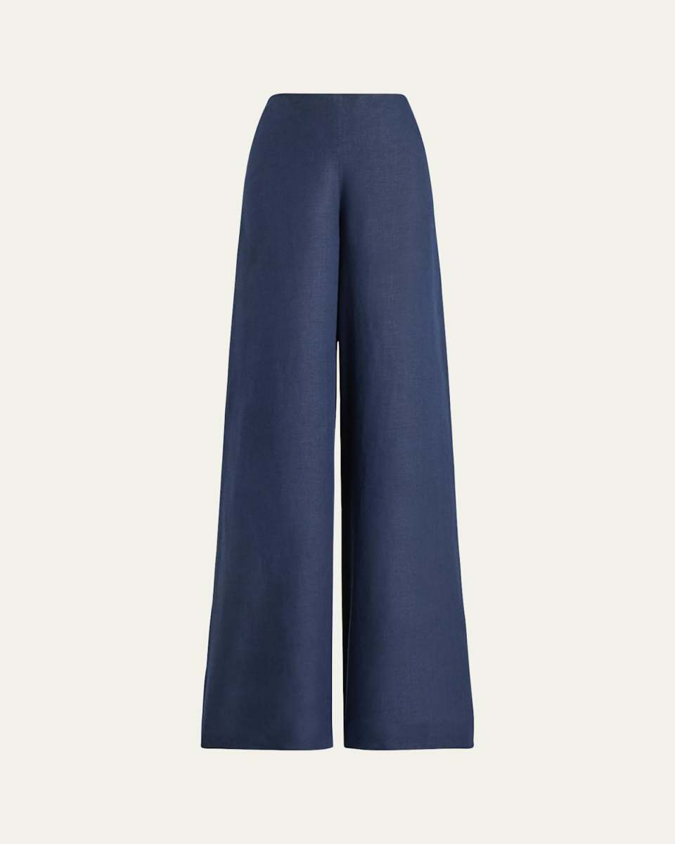 Daria Linen Wide-Leg Pants