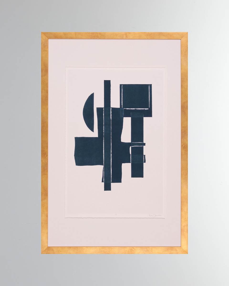 "Gizmo in Navy I" Giclee
