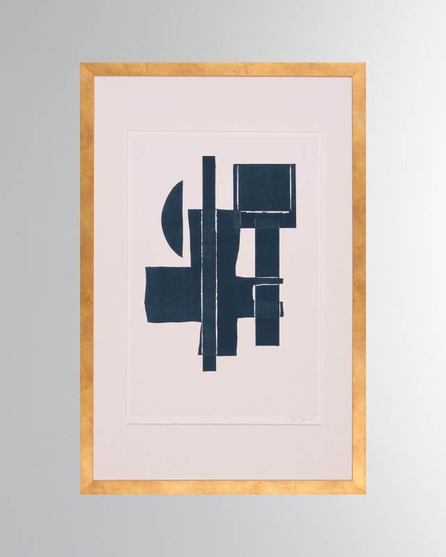 "Gizmo in Navy I" Giclee