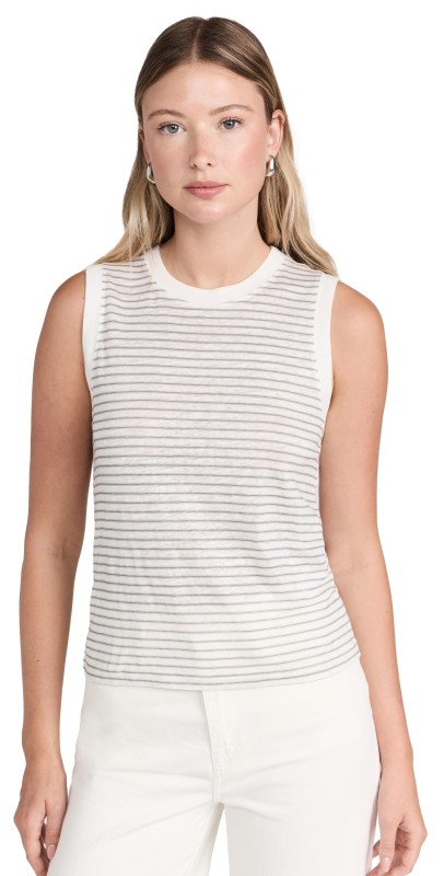 FRAME Muscle Crew Tee Green Gem Multi