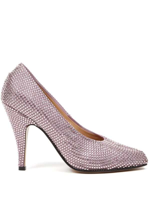 Tabi 110mm rhinestone-embellished pumps